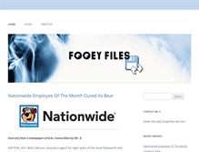 Tablet Screenshot of fooeyfiles.com